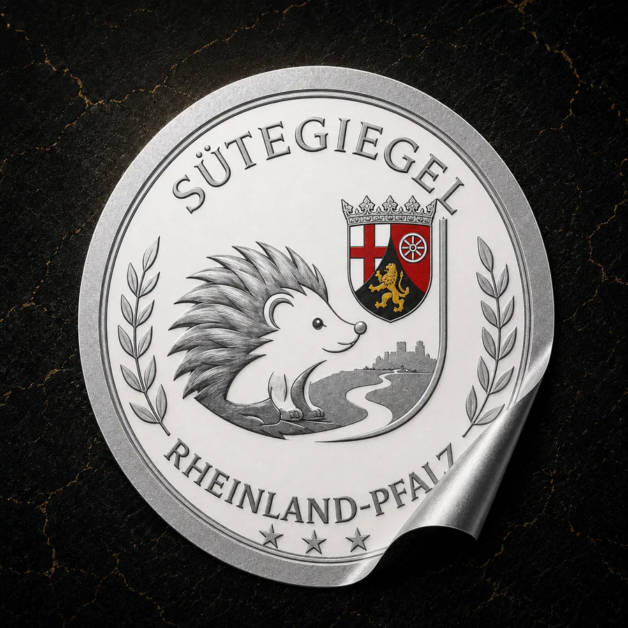 Rundes Sütegiegel in Silber